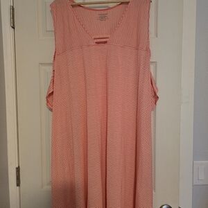 Striped Red Maxi Dress